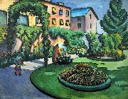 August Macke, Gartenbild